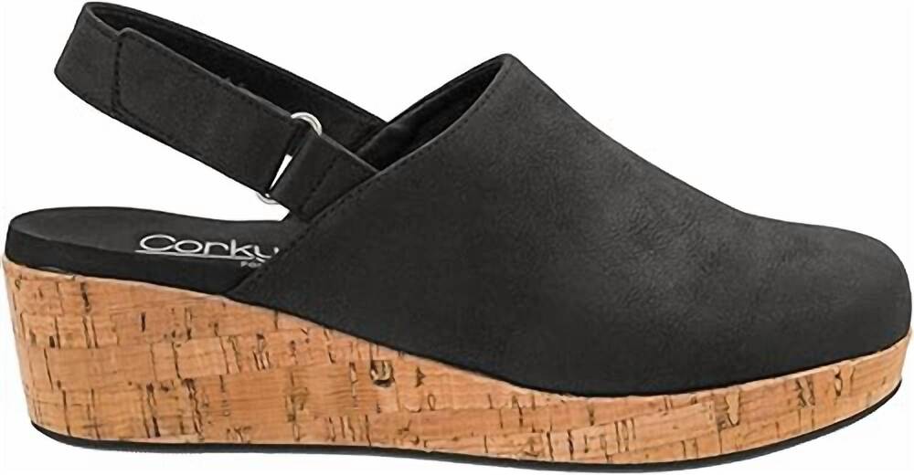NEW CORKYS FOOTWEAR women's low temps sandals in black